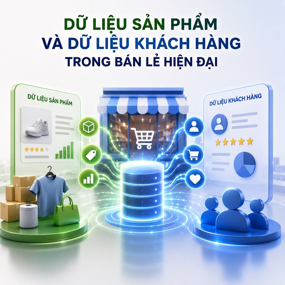 Dữ liệu sản phẩm và dữ liệu khách hàng trong bán lẻ hiện đại