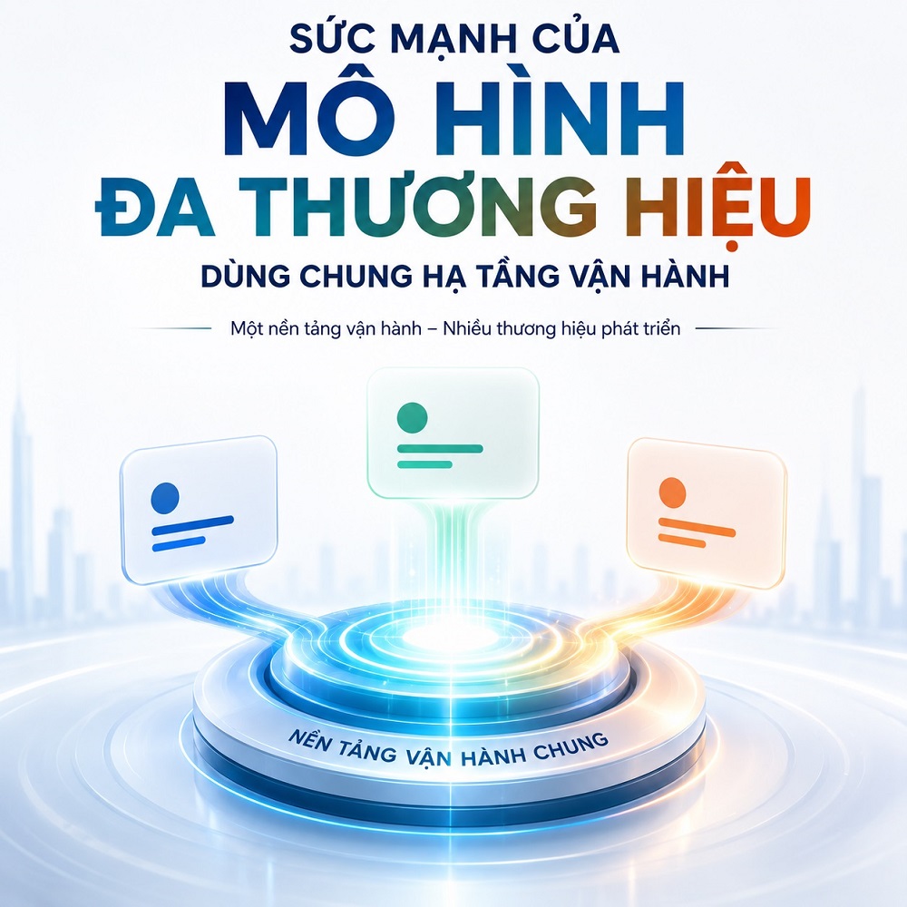 Sức mạnh của mô hình đa thương hiệu dùng chung hạ tầng vận hành